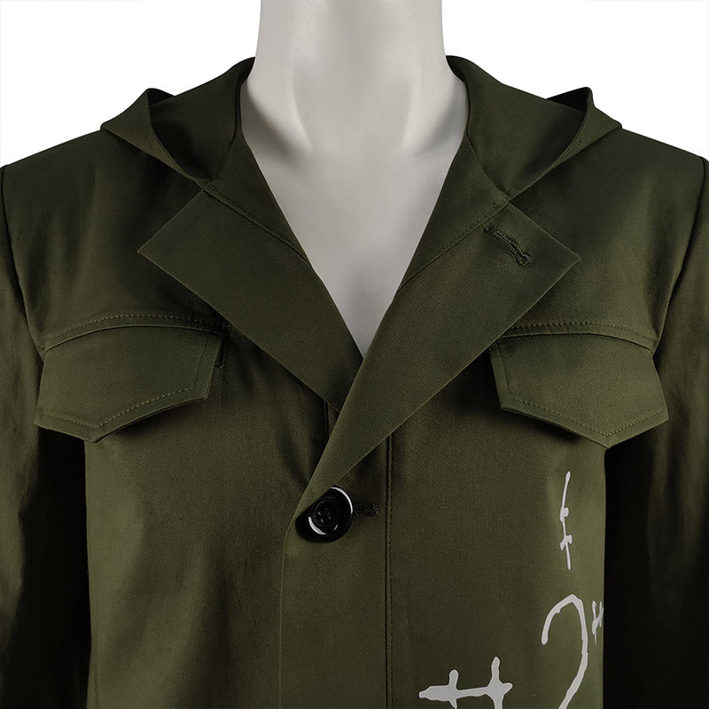 The Riddler Costume The Batman 2022 Cosplay Green Jacket Halloween Suit - Image 5
