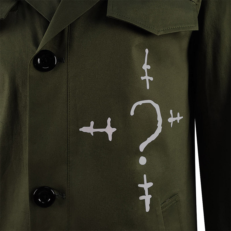 The Riddler Costume The Batman 2022 Cosplay Green Jacket Halloween Suit - Image 7