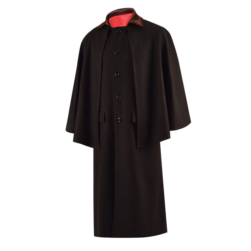Third Doctor Brown Cape Doctor Who Costumes 3rd Doctor Cloak Outfits - Image 3