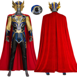 Top Level - Thor Costume Thor Love and Thunder Halloween Cosplay Suit Mask