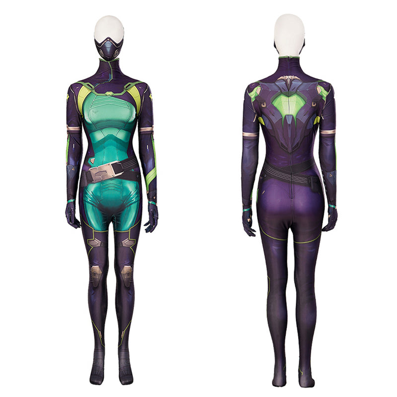 Game Valorant Agent Viper Cosplay Costume Supergirl Jumpsuit Halloween Carnival Suit - Image 17