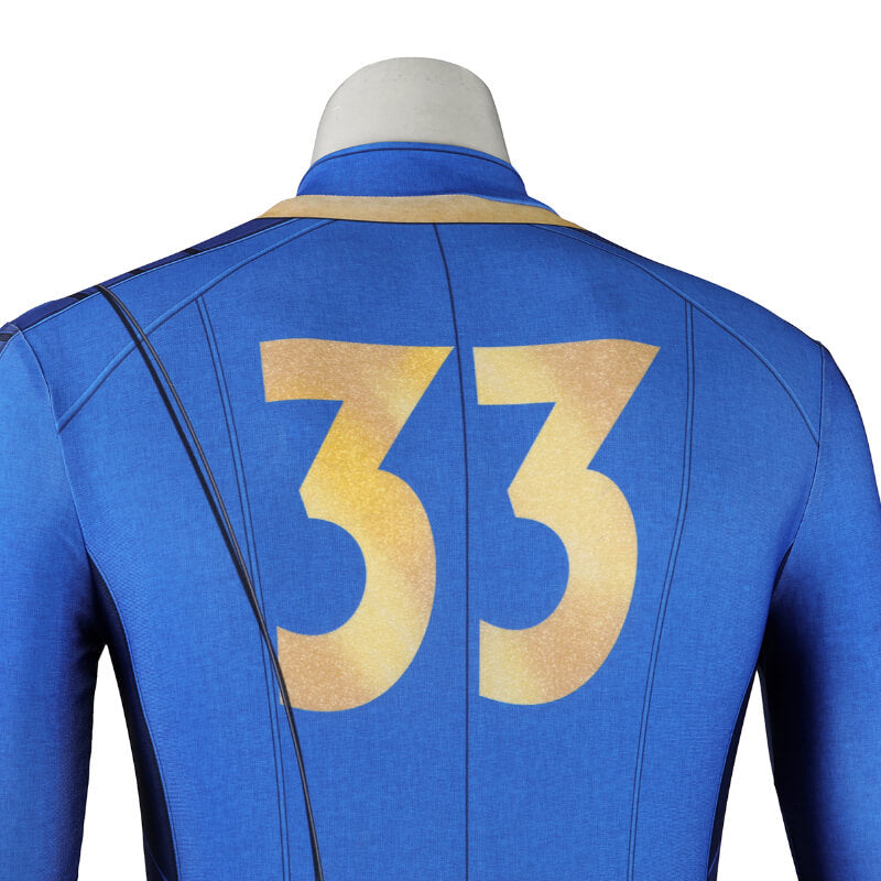 Fallout 33 Vault Suit Cosplay Jumpsuit Fallout Onesie Costume Suit Adult - Image 4
