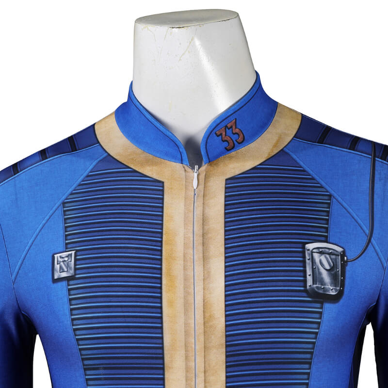 Fallout 33 Vault Suit Cosplay Jumpsuit Fallout Onesie Costume Suit Adult - Image 3