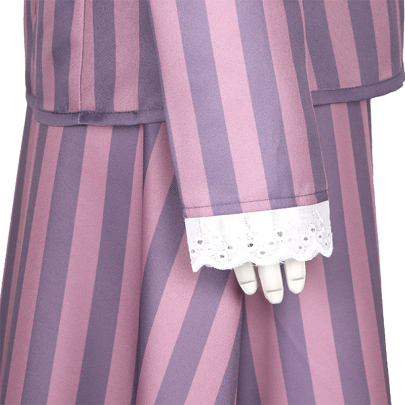 Corpse Bride Victoria Cosplay Costume Tim Burton's Corpse Bride Victoria Everglot Purple Dress - Image 9