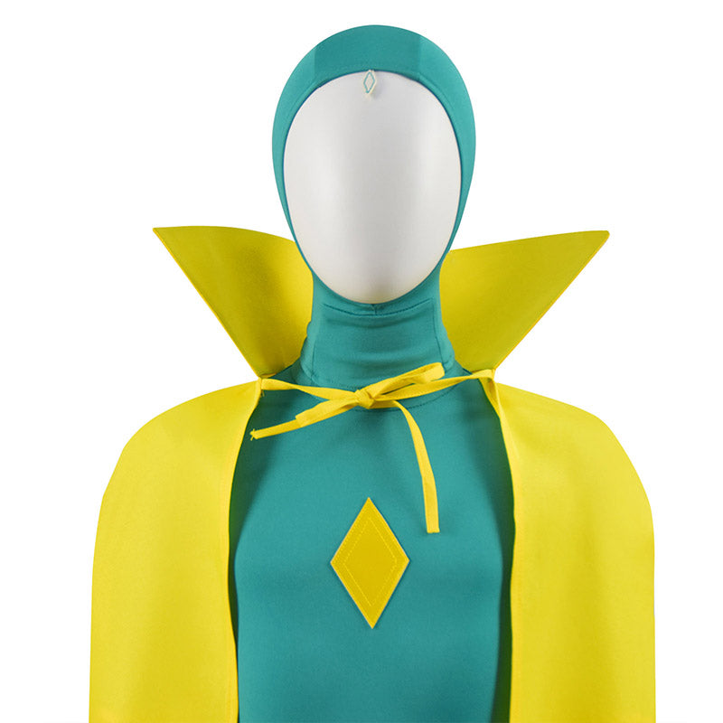 Vision Costume Kids WandaVision Cosplay Green Jumpsuit Yellow Cloak For Boy - Image 9