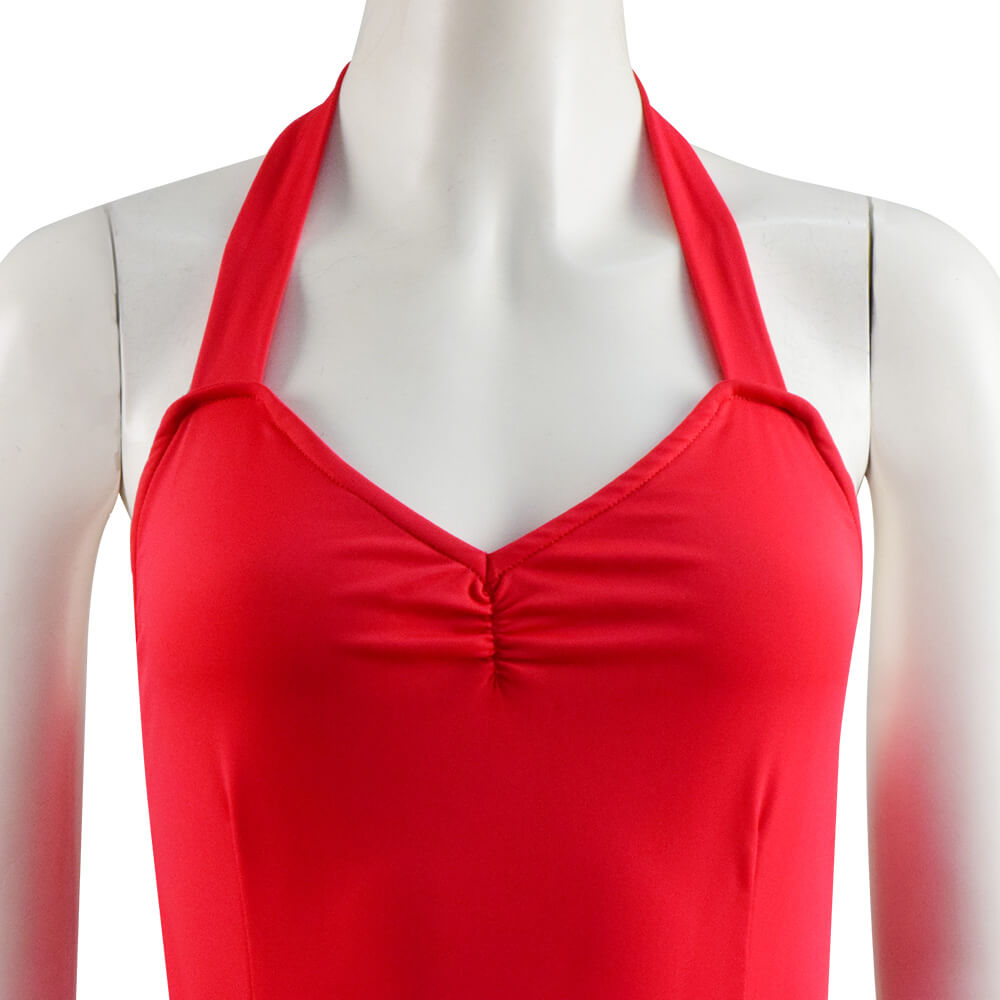 WandaVision Scarlet Witch Halloween Costume Wanda Maximoff Cosplay Red Jumpsuit Bodysuit - Image 9