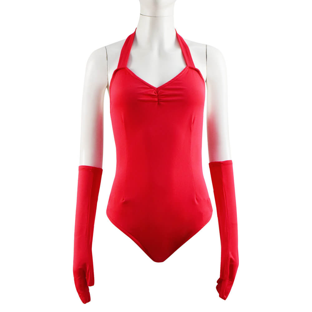 WandaVision Scarlet Witch Halloween Costume Wanda Maximoff Cosplay Red Jumpsuit Bodysuit - Image 7