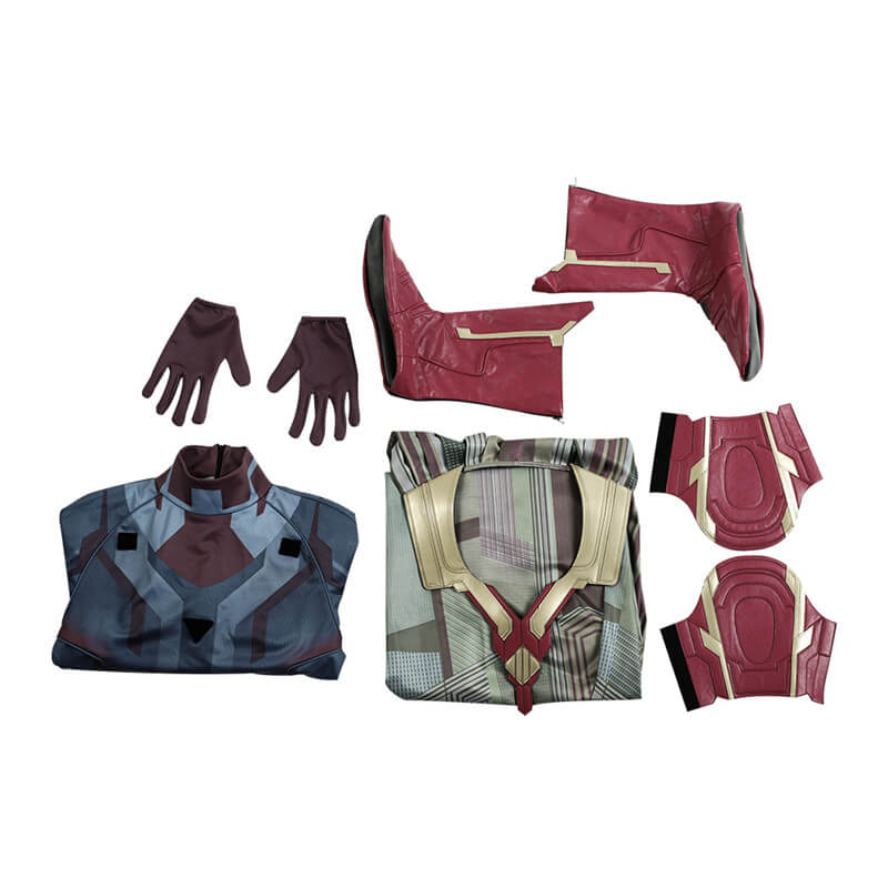 WandaVision Costume Vision Jumpsuit Superhero Cosplay Costume - Image 6