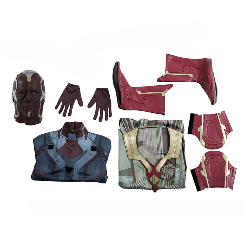 WandaVision Costume Vision Jumpsuit Superhero Cosplay Costume - Image 5