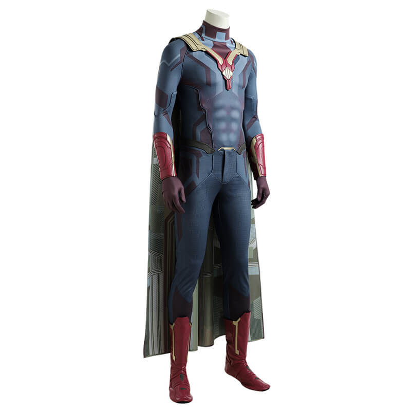 WandaVision Costume Vision Jumpsuit Superhero Cosplay Costume - Image 2