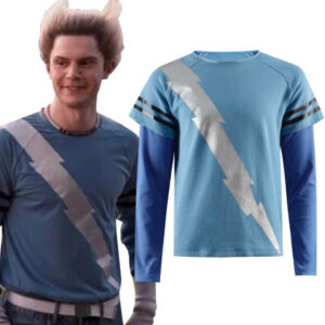 WandaVision Quicksilver Cosplay Costume Blue Flash Shirt