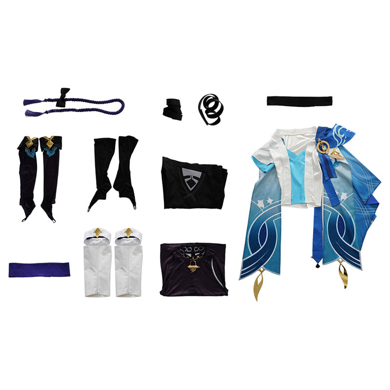 Genshin Impact Scaramouche Wanderer Cosplay Scaramouche Costume Wigs Shoes Halloween Suit - Image 7