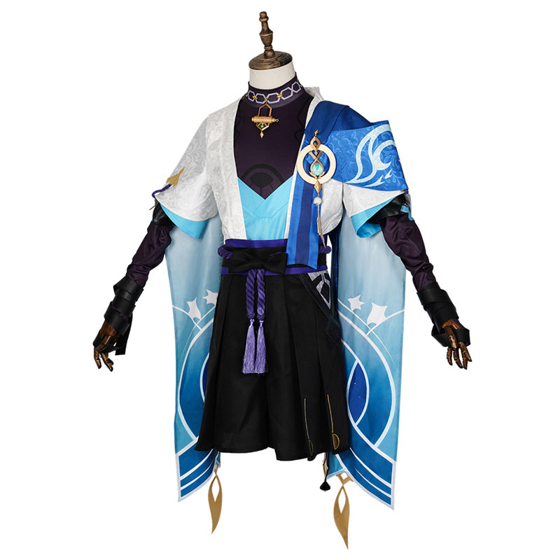 Genshin Impact Scaramouche Wanderer Cosplay Scaramouche Costume Wigs Shoes Halloween Suit - Image 3