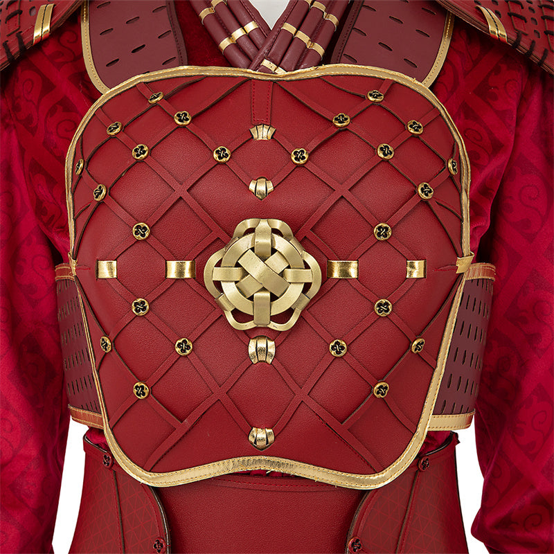Hela Ten Rings Cosplay Costume What If Season 2 Hela Red Battle Suit - Image 13