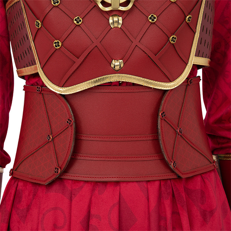 Hela Ten Rings Cosplay Costume What If Season 2 Hela Red Battle Suit - Image 18