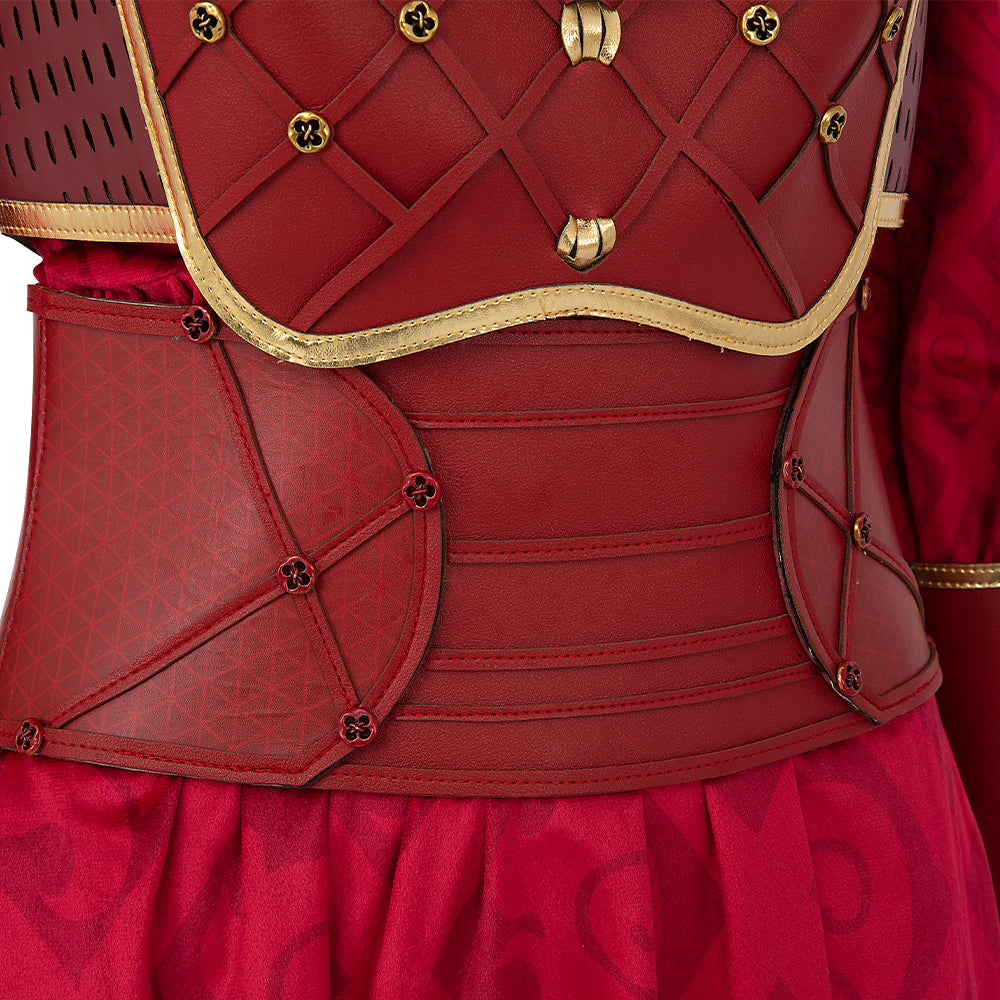 Hela Ten Rings Cosplay Costume What If Season 2 Hela Red Battle Suit - Image 12
