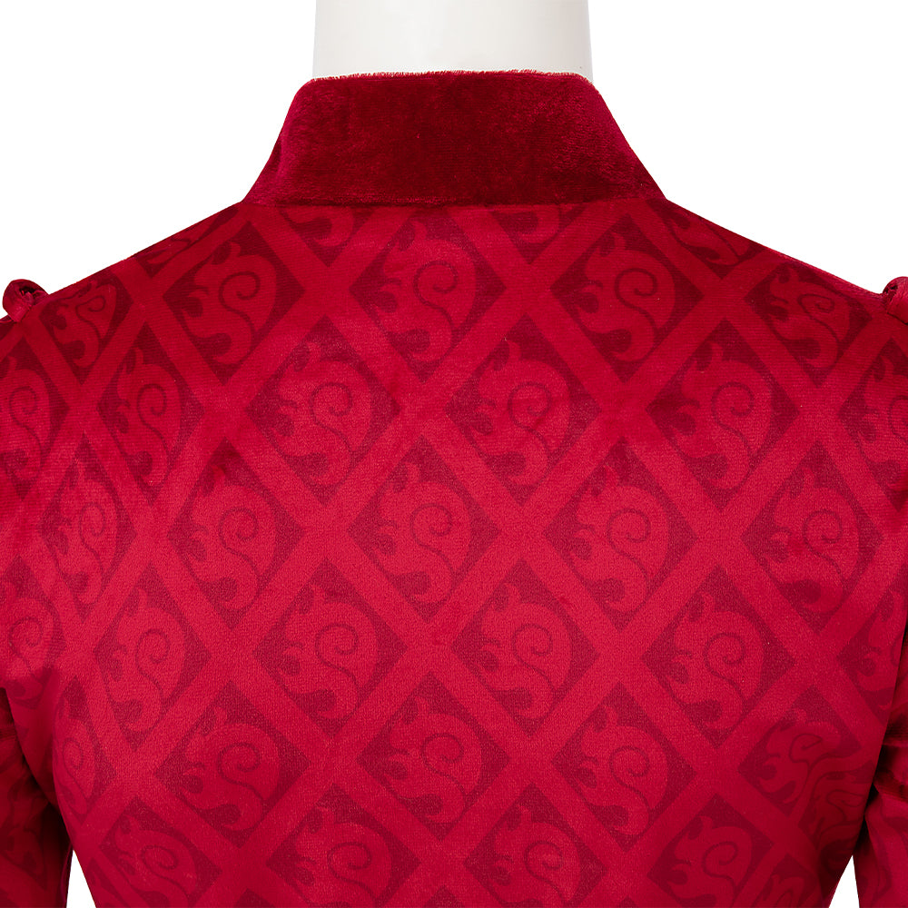 Hela Ten Rings Cosplay Costume What If Season 2 Hela Red Battle Suit - Image 17
