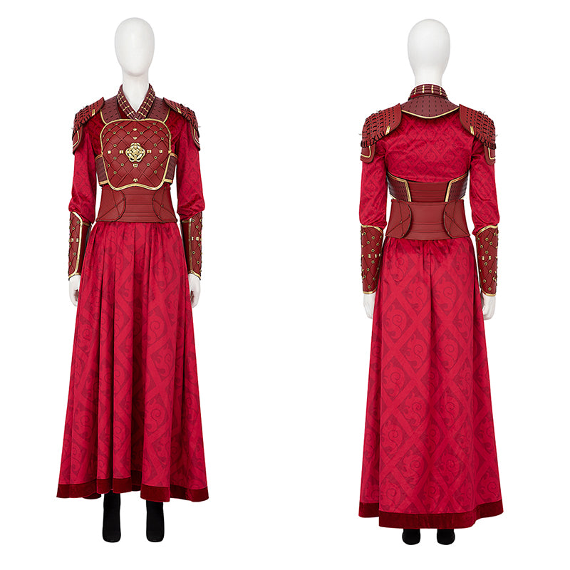 Hela Ten Rings Cosplay Costume What If Season 2 Hela Red Battle Suit - Image 4