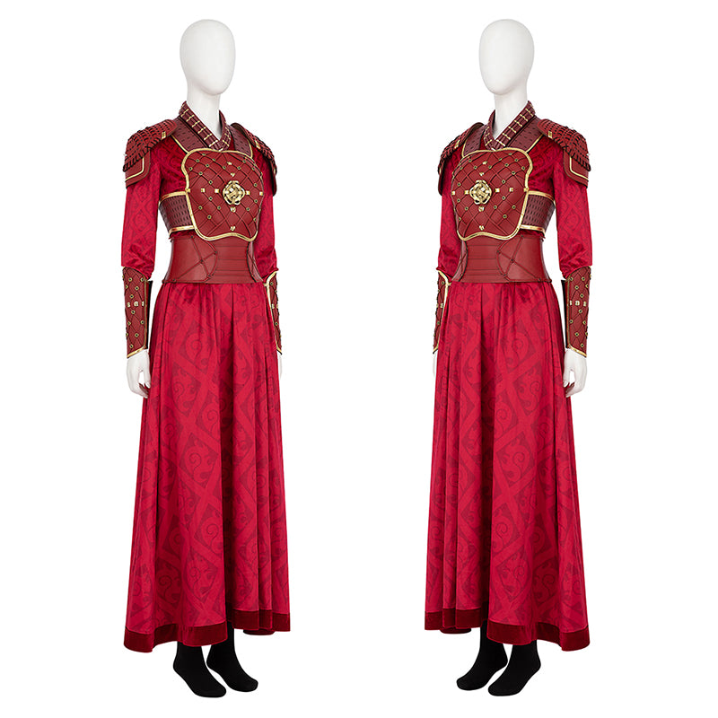 Hela Ten Rings Cosplay Costume What If Season 2 Hela Red Battle Suit - Image 5