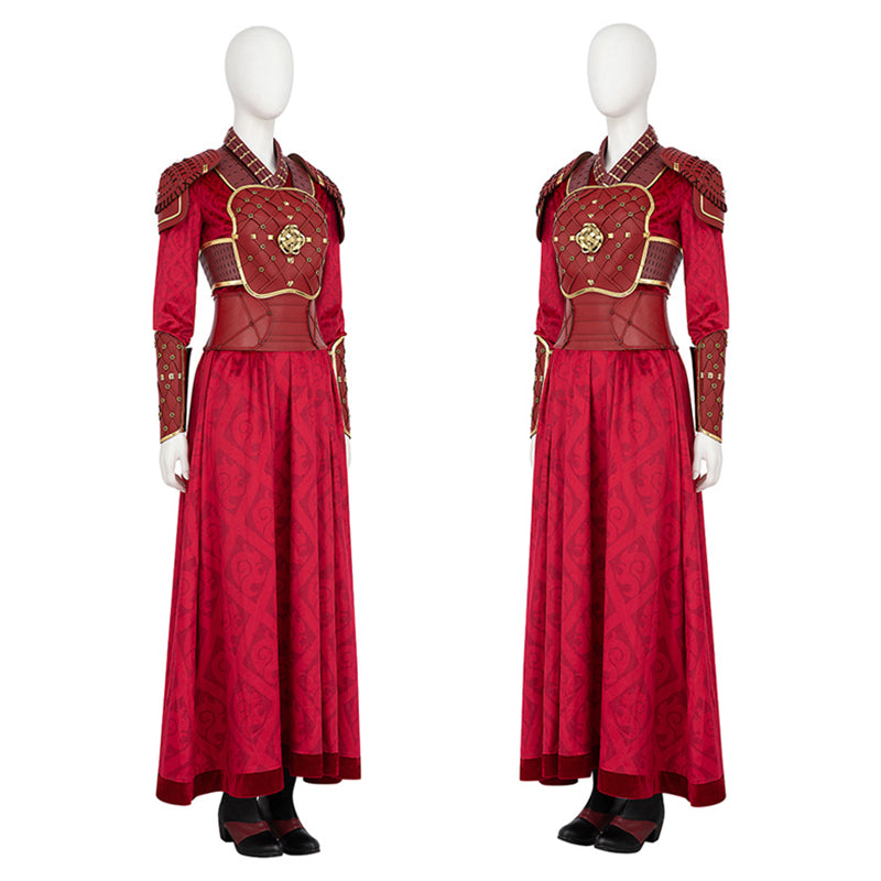 Hela Ten Rings Cosplay Costume What If Season 2 Hela Red Battle Suit - Image 3
