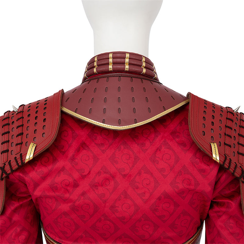 Hela Ten Rings Cosplay Costume What If Season 2 Hela Red Battle Suit - Image 10