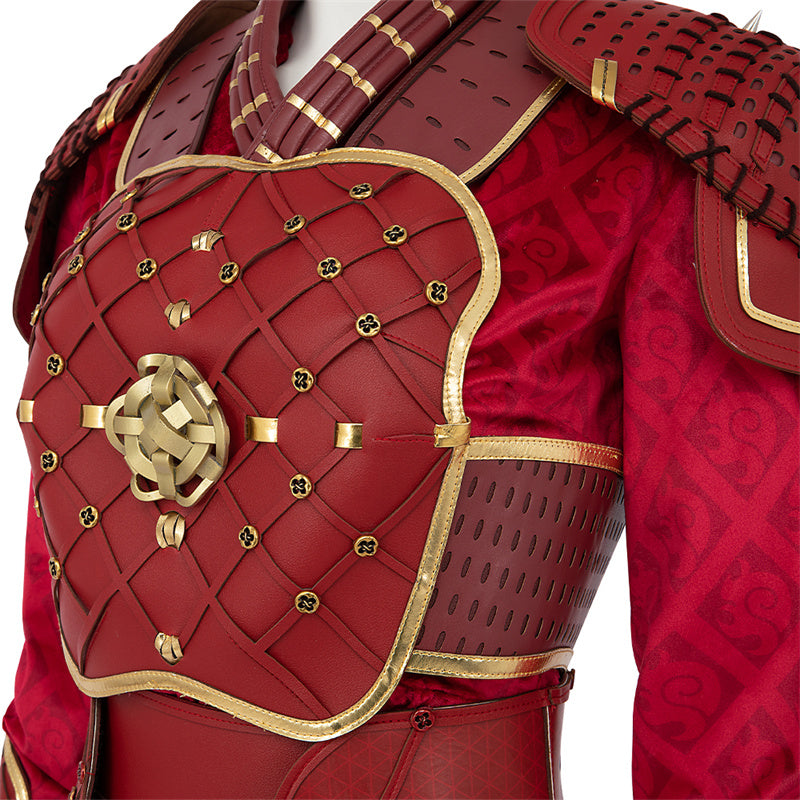 Hela Ten Rings Cosplay Costume What If Season 2 Hela Red Battle Suit - Image 14
