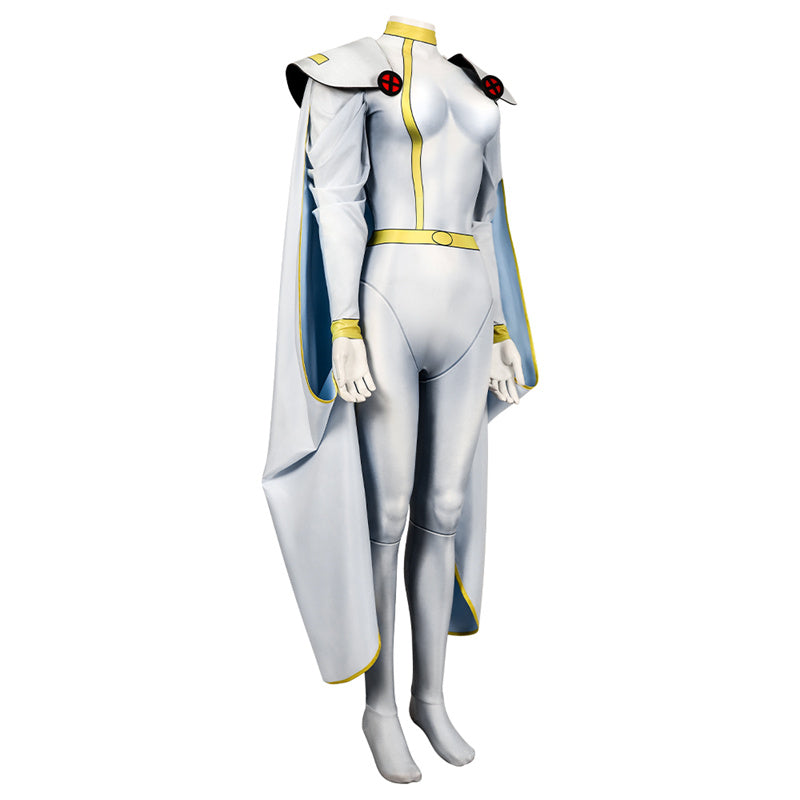 X-Men 97 White Storm Cosplay Costume Ororo Munroe Storm Jumpsuit Cloak Suit - Image 15