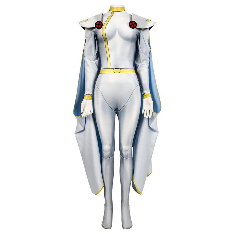 X-Men 97 White Storm Cosplay Costume Ororo Munroe Storm Jumpsuit Cloak Suit - Image 17