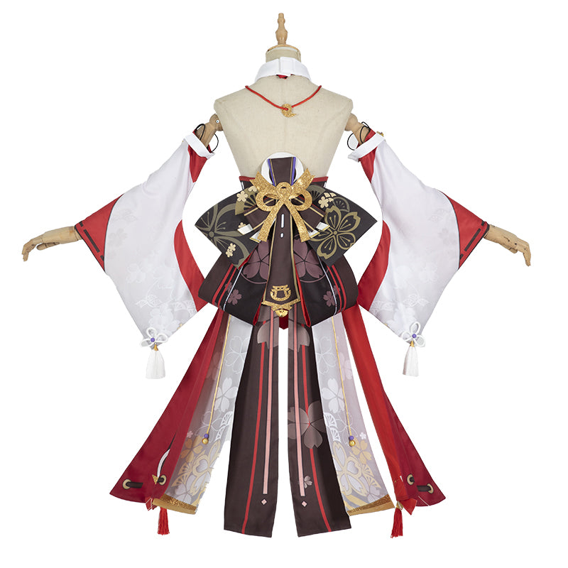 Yae Miko Cosplay Genshin Impact Costume Women Christmas Party Dress With Pink Wig Shoes - Image 5