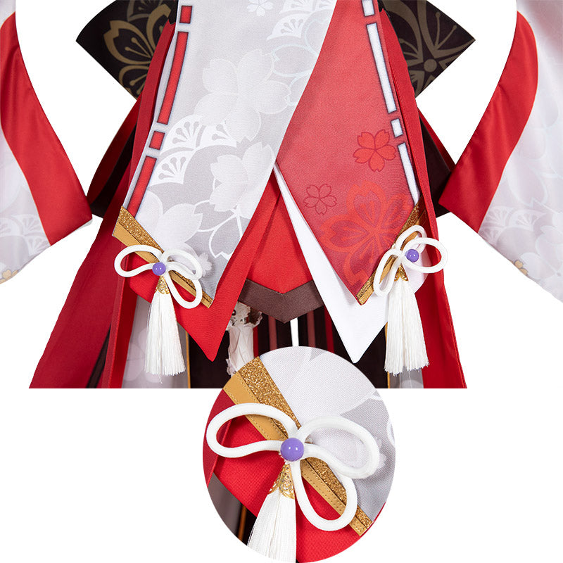 Yae Miko Cosplay Genshin Impact Costume Women Christmas Party Dress With Pink Wig Shoes - Image 9