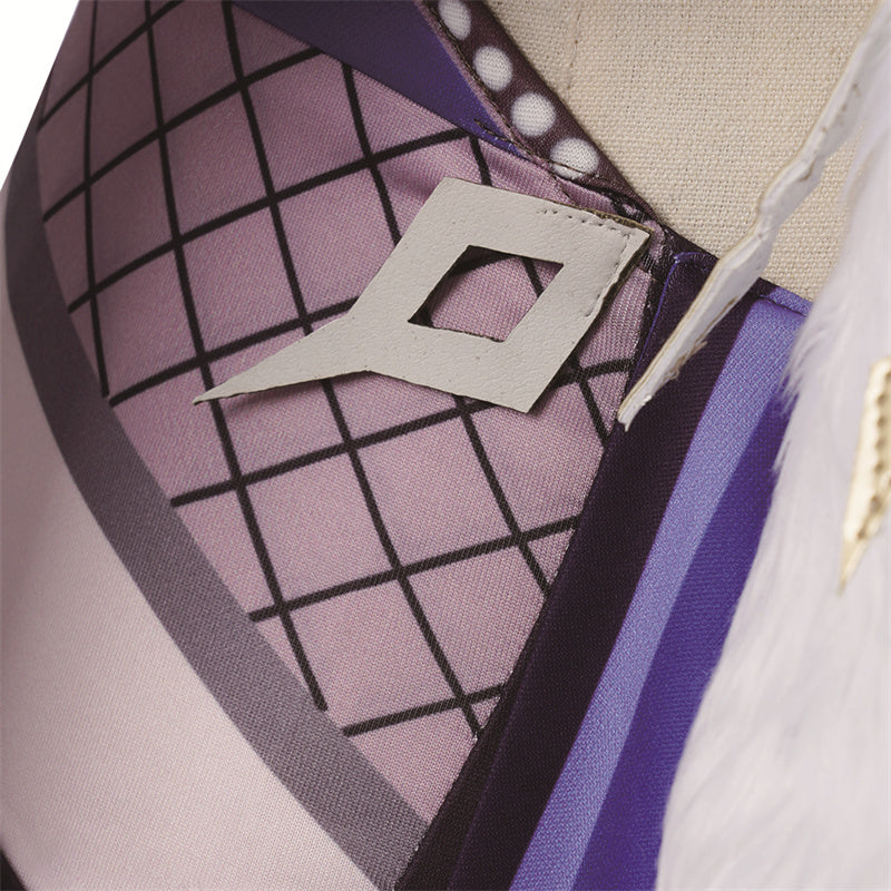 Genshin Impact Yelan Cosplay Costume Gameplay Character Yelan Night Orchid Purple Uniform Halloween Party Suit - Image 10