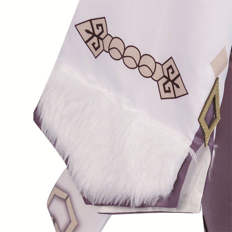 Genshin Impact Yelan Cosplay Costume Gameplay Character Yelan Night Orchid Purple Uniform Halloween Party Suit - Image 11