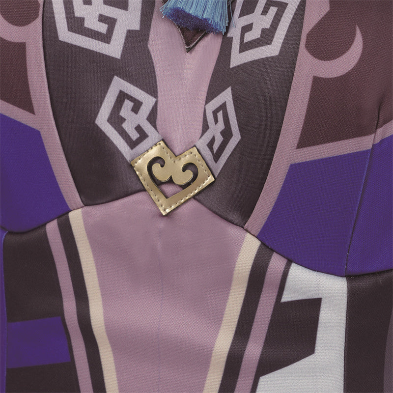 Genshin Impact Yelan Cosplay Costume Gameplay Character Yelan Night Orchid Purple Uniform Halloween Party Suit - Image 18