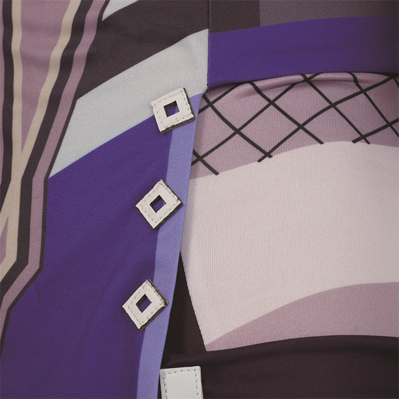 Genshin Impact Yelan Cosplay Costume Gameplay Character Yelan Night Orchid Purple Uniform Halloween Party Suit - Image 20