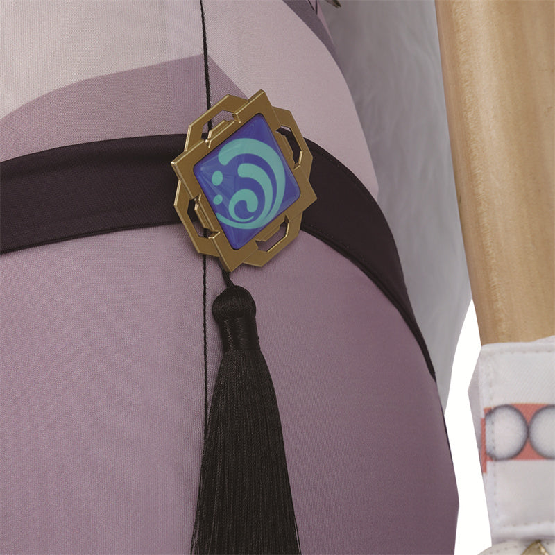 Genshin Impact Yelan Cosplay Costume Gameplay Character Yelan Night Orchid Purple Uniform Halloween Party Suit - Image 22