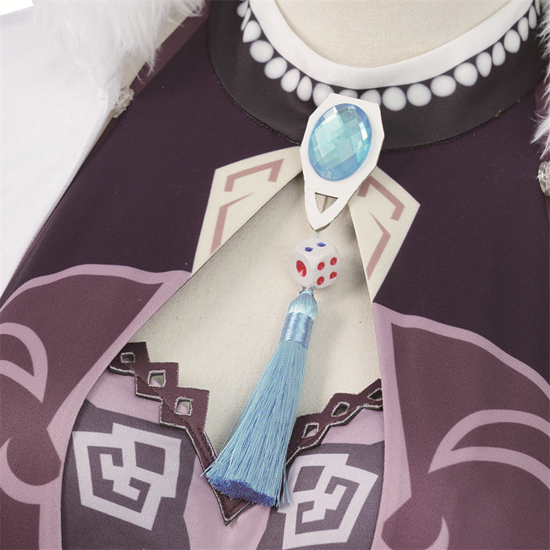Genshin Impact Yelan Cosplay Costume Gameplay Character Yelan Night Orchid Purple Uniform Halloween Party Suit - Image 26