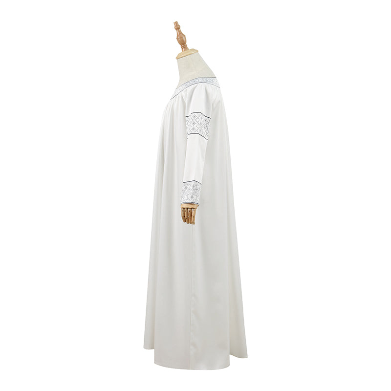 The Rings of Power Season 1 Young Galadriel Cosplay Costume Elf Princess White Dress - Image 5