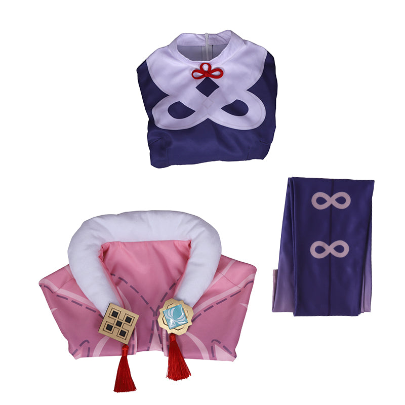Genshin Impact Yunjin Cosplay Costumes Cute Lolita Dress Pink Kimono - Image 5