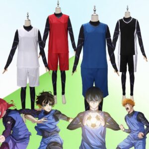Blue Lock Yoichi Isagi Meguru Bachira Hyoma Chigiri Jersey Cosplay Costume
