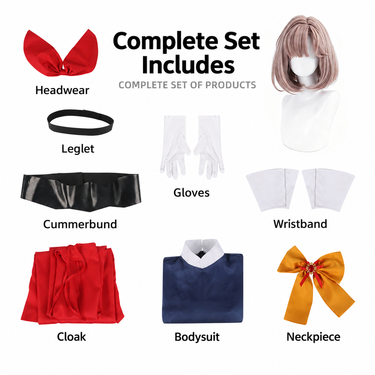 The Ribbon Hero Sapphire Cape Cosplay Costume - Image 9