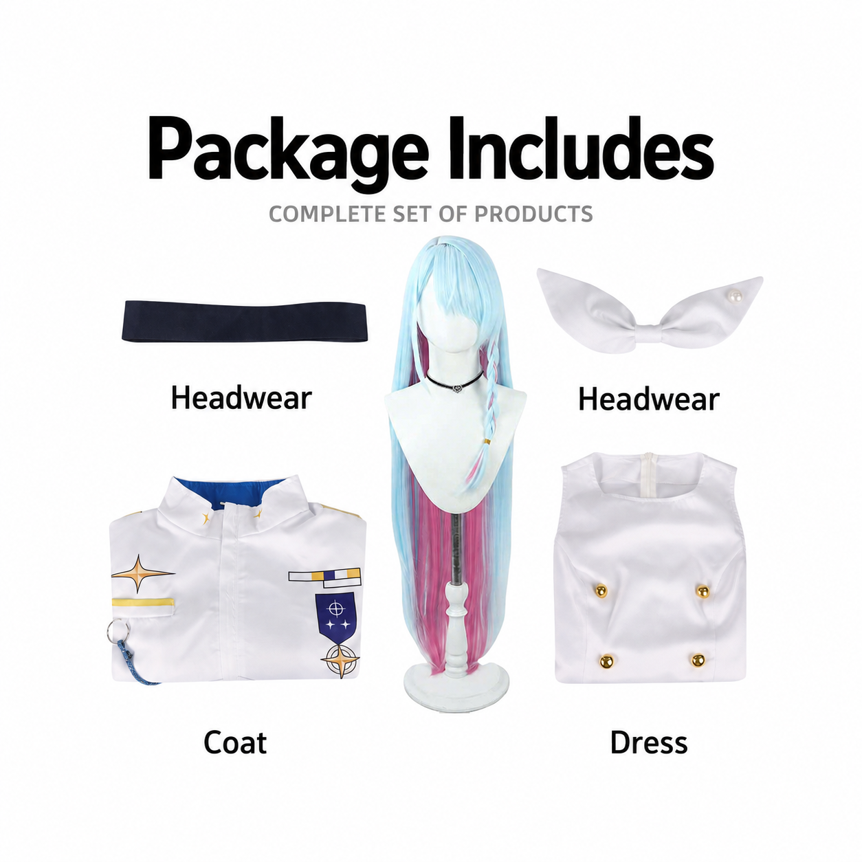 Blue Archive Kaya Shiranui Dress Cosplay Costume - Image 7
