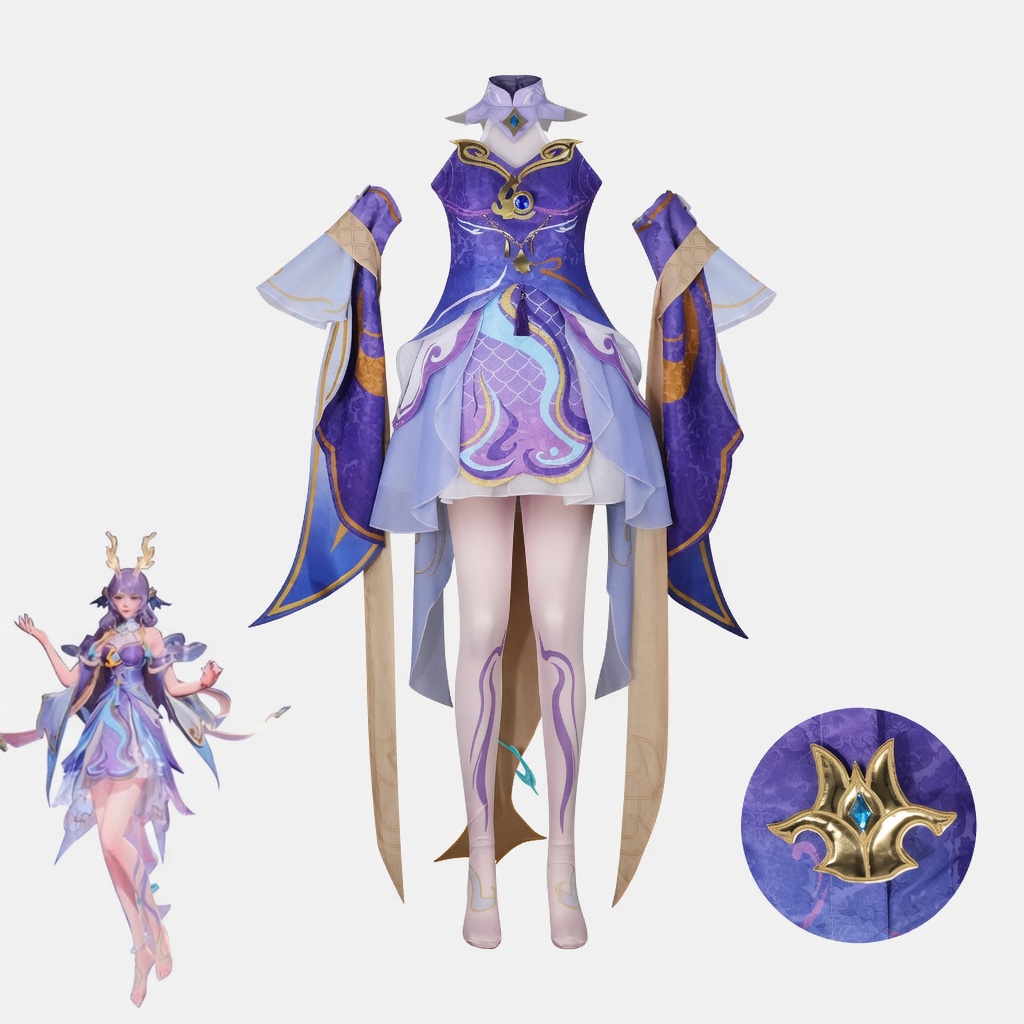 Honor of Kings Xi Shi Youlong Jinhua Cosplay Costume