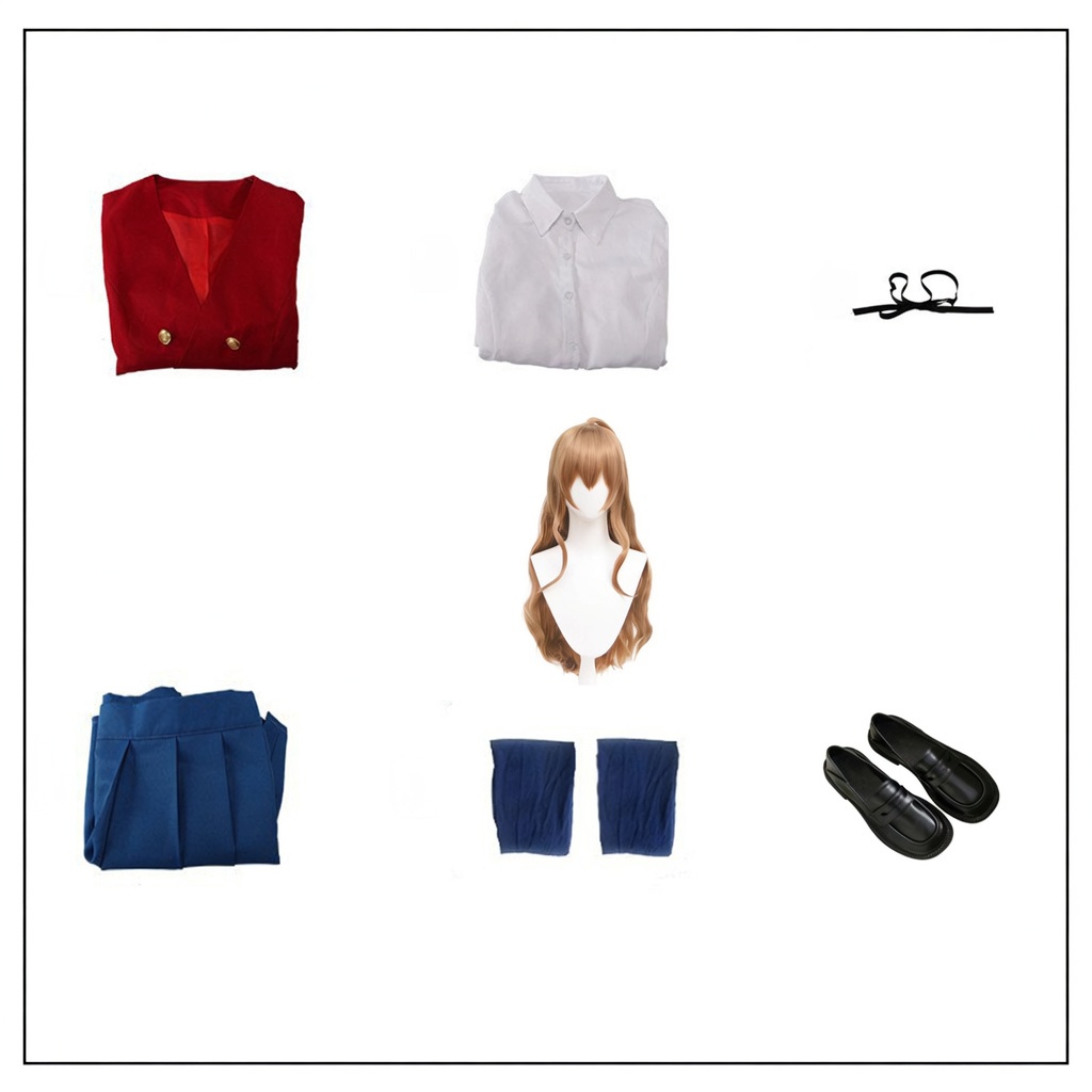 Toradora! Taiga Aisaka Uniform Cosplay Costume - Image 10