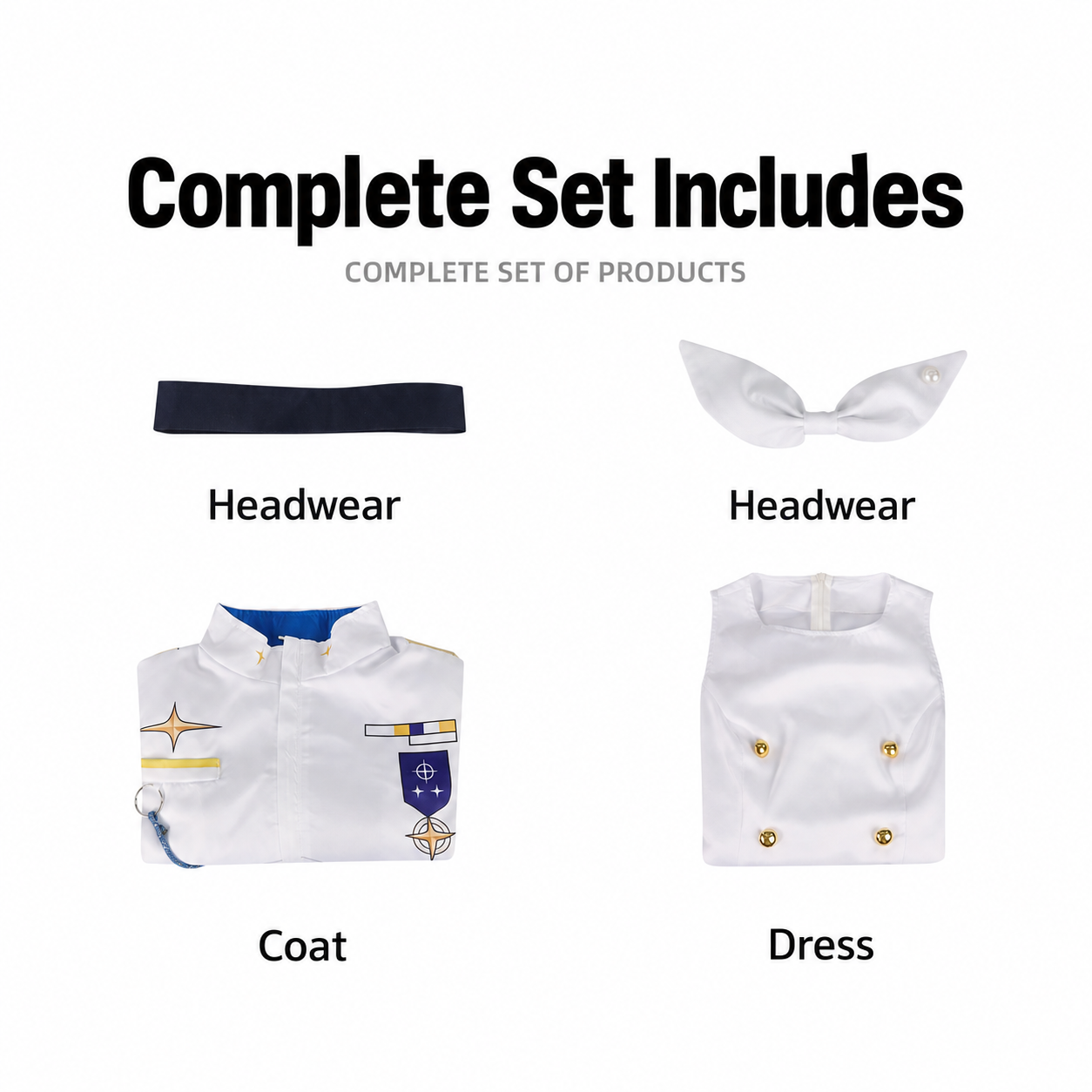 Blue Archive Kaya Shiranui Dress Cosplay Costume - Image 6