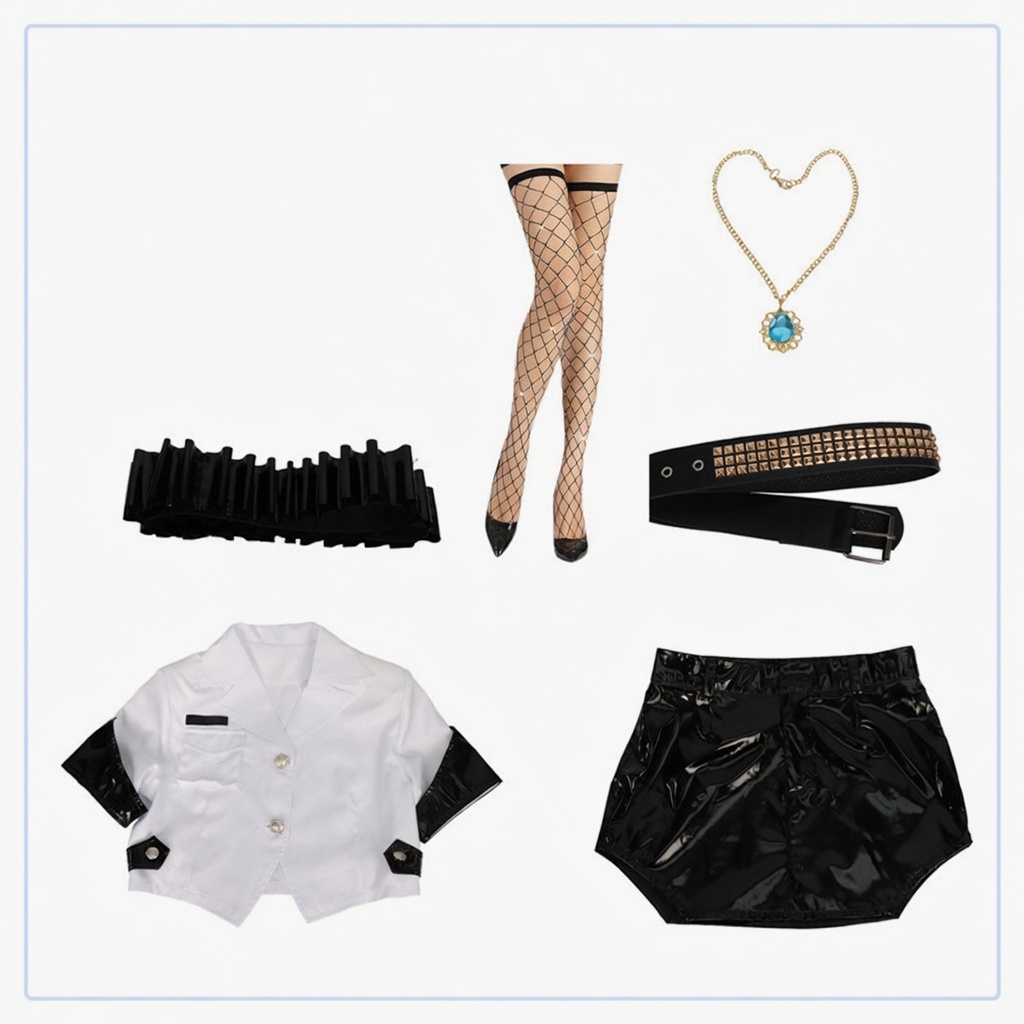 Panty & Stocking Panty Stocking Officer Uniform Cosplay Costume - Image 12