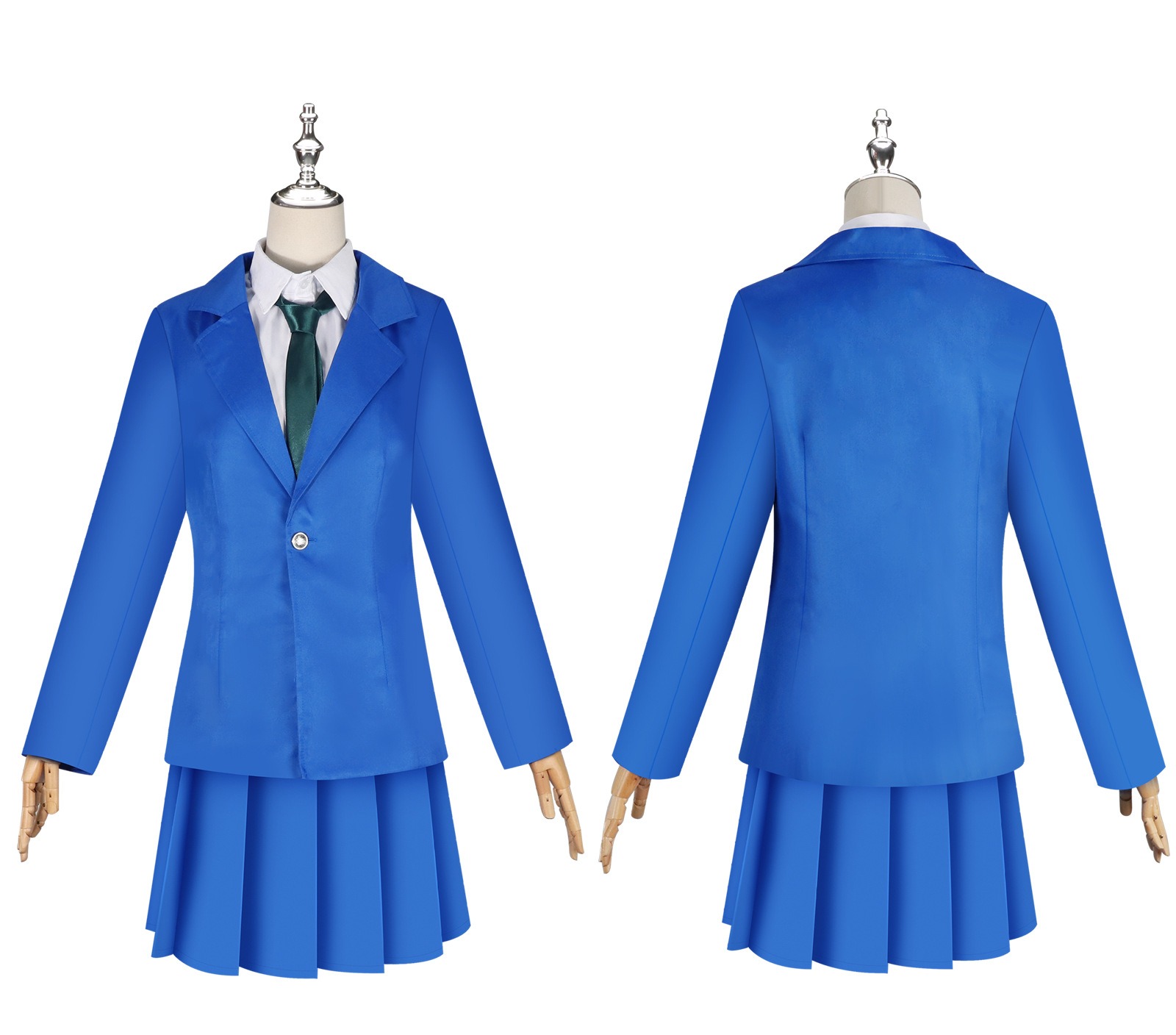 Detective Conan Shinichi Kudo Ran Mouri Uniform Cosplay Costume - Image 5
