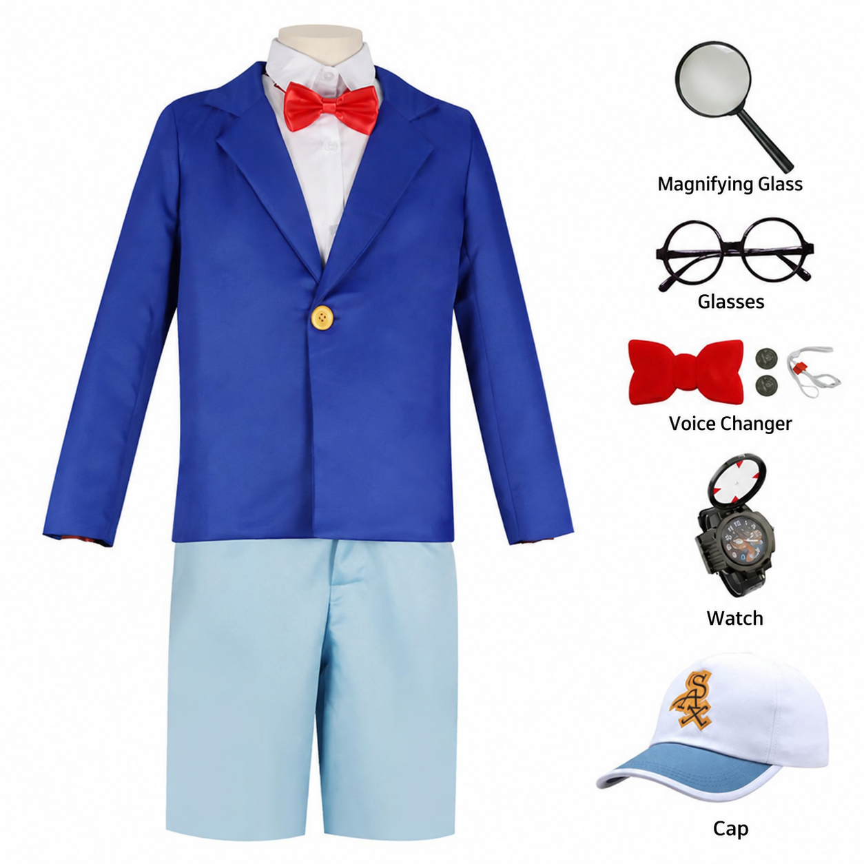 Detective Conan Kaito Kid Accessories Cosplay Costume - Image 12