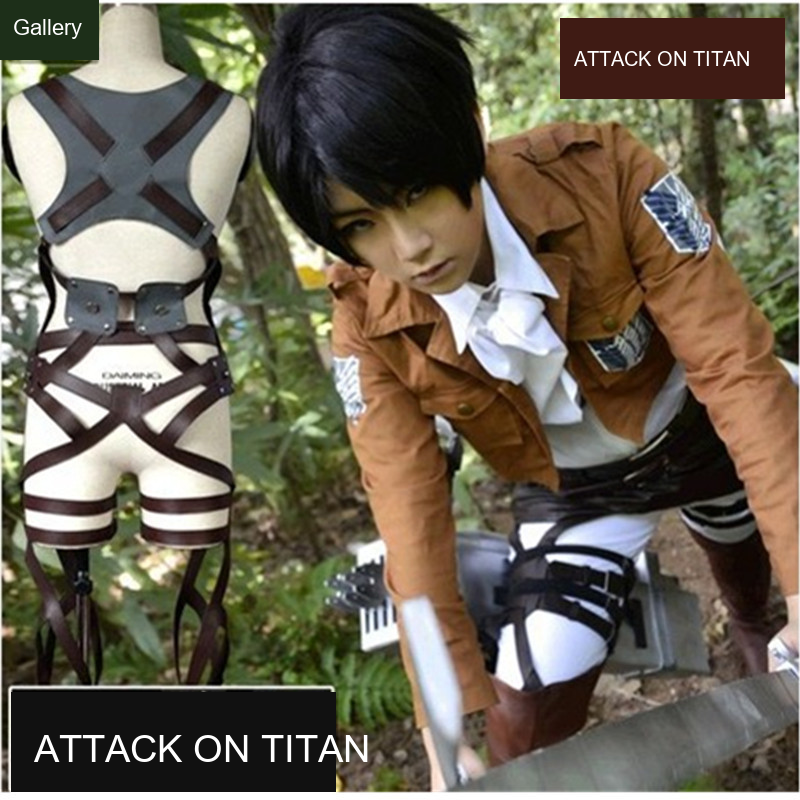 Attack on Titan Eren Yeager Mikasa Ackerman Levi Ackerman Cosplay Costume - Image 2