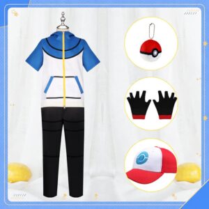 Pokemon Ash Ketchum Cosplay Costume
