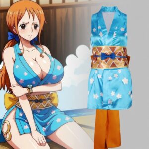One Piece Nami Kimono Cosplay Costume